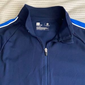 XERSION BIG BOY XL NAVY BLUE STRIPES SPORT JACKET